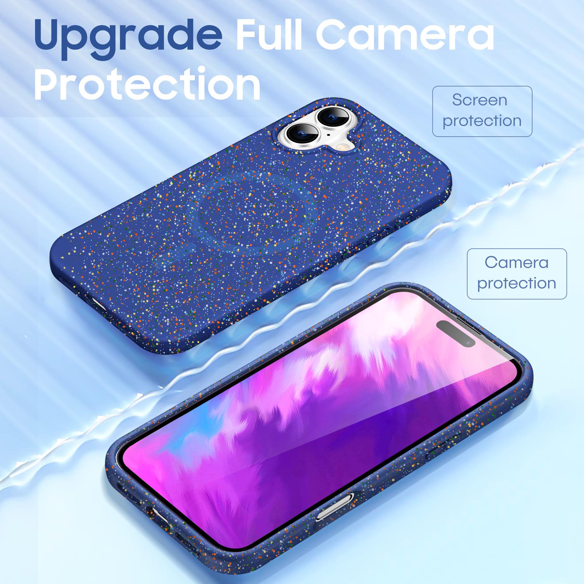 

Чохол для iPhone 16, сумісний із твердою матовою накладкою MagSafe Colorful Dot для ПК