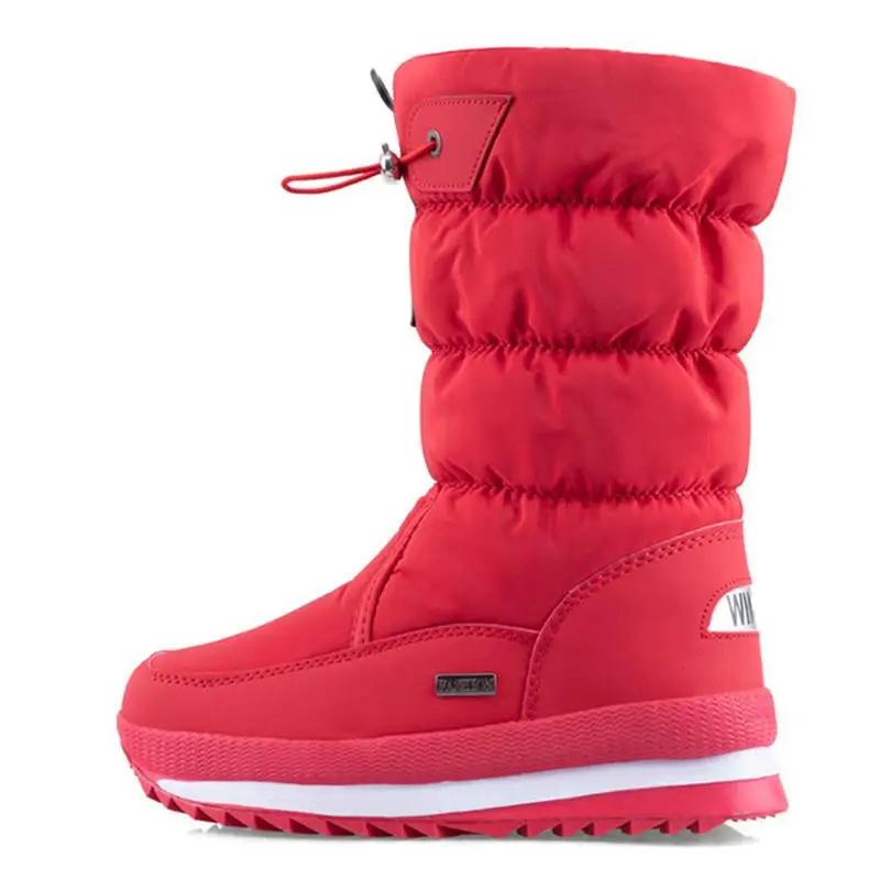 Winter Plush Women's Snow Boots Non-slip and Warm Mid-tube Thickened Casual Cotton Boots Non-slip Large Size Women's Cotton Shoes