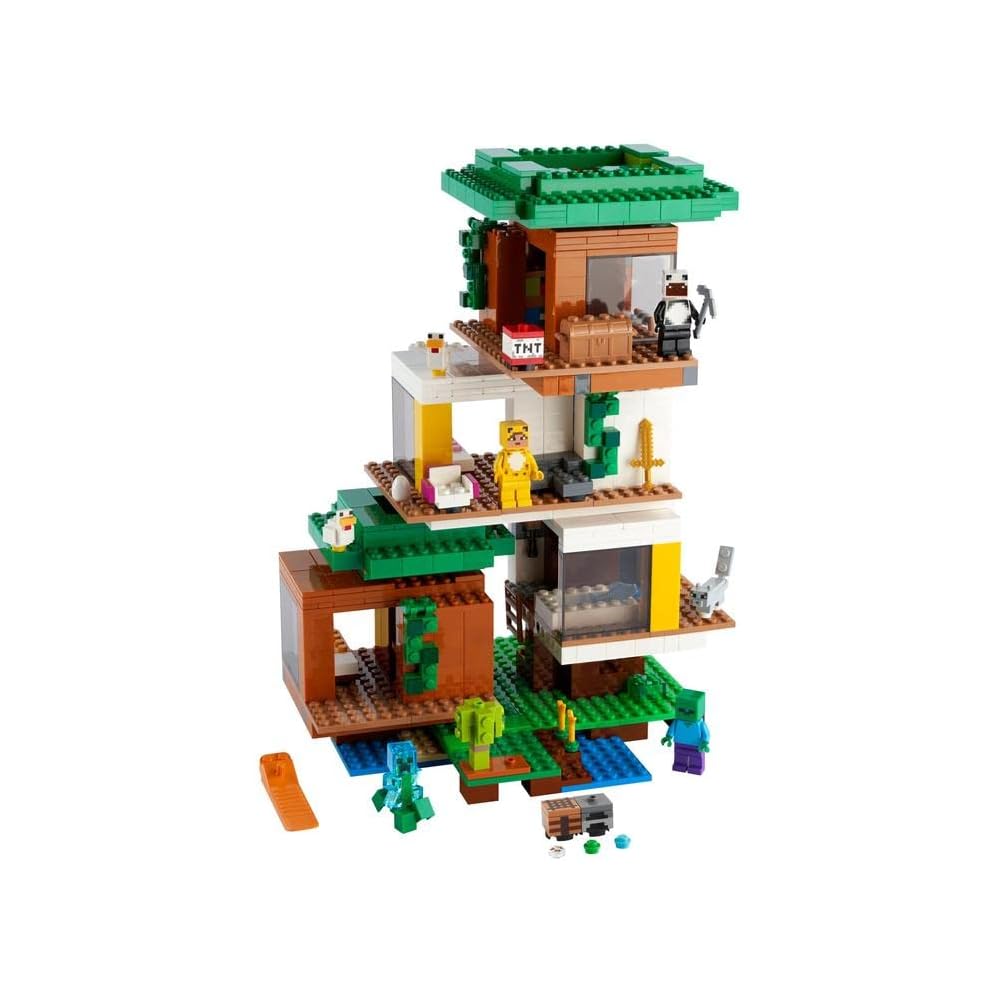 LEGO Minecraft Treehouse 21174 Building Blocks Toy for Kids Age 9 and Up