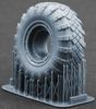 Wheel Set Meng Model and Plastic Model Parts SCXWM35028S Scale-X 1/35 MAZ-543/MAZ-7310 V-203 Self-Deforming (9 Pieces) (For Trumpeter) (Military)