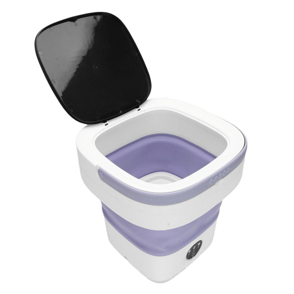 Portable   Washing Machine Small Clothes Foldable Laundry Machine with 3 Cleaning Modes for Hotel Home Apartment