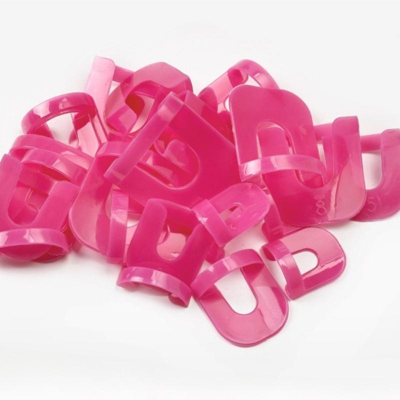 

26pcs Nail polish application tool set, anti-overflow U-shaped curved nail protector, suitable for perfect French fingertips