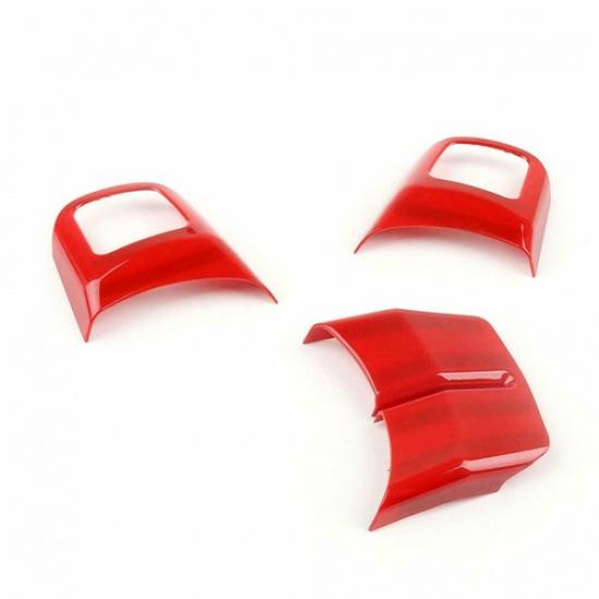 Red Steering Wheel Cover Trim For Jeep Wrangler JK 11-17/Grand Cherokee /Compass