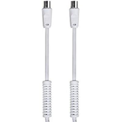 Conexão Antena TV M-H - DCU TECNOLOGIC - 3M - Filtros Brancos - Fabricada em Espanha - Cor Branco