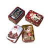 Caixa de Lata Fofa de Natal Ornamentos de Festival Presente Pote de Doces Suprimentos para Festa de Ano Novo Lata de Biscoitos Natal