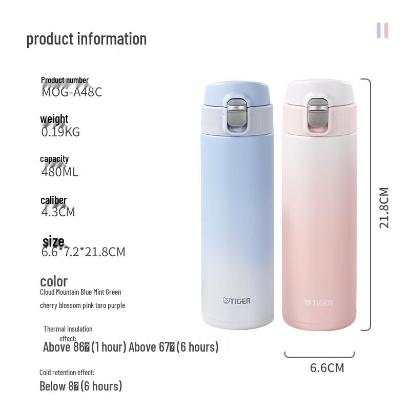 Tiger Gradient Stainless Steel Insulated Mug 480ml