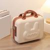 Cosmetic Suitcase Cute Bunny Pattern Portable Handle Combination Lock Zipper Large Capacity Travel Toiletry Makeup Code Case Travelling