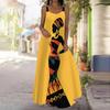 Damen Slipkleid Maxi Langkleid Bemaltes Silhouette Printkleid Frühling & Sommer Freizeit Urlaub