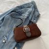 Faux Suede Underarm Bag, Zipper Fastener Fashiable Shoulder Cross Body Bags for Woman Small Square Bag, Suitable Daily Outfit
