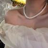 Collier de perles pour femmes: Collier élégant et chic à longueur de col, parfait pour les pulls — Cadeau d'anniversaire