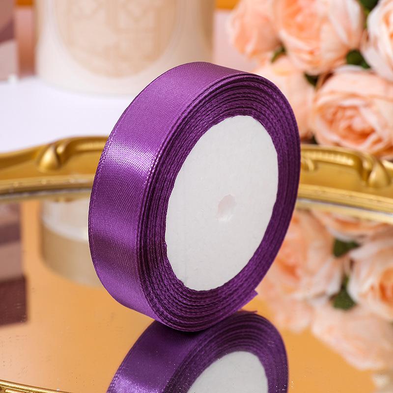 22meters/roll Wide 2cm Satin Ribbon Wedding Holiday Season Party Decor DIY Making Handmade Gift Wrapping Crafting Materials