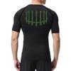 Graphic Print Men's Compression Shirt Quick Dry | Gym Workout Running Fitness Baselayer Top RL000483
