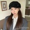 Vintage British woolen hat Children's wide brim shows small face Breathable octagonal hat Fashion versatile painter hat Newsboy hat