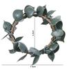 3pcs Simulation Artificial Plant Napkin Rings Rustic Napkin Buckles  Dinner Table