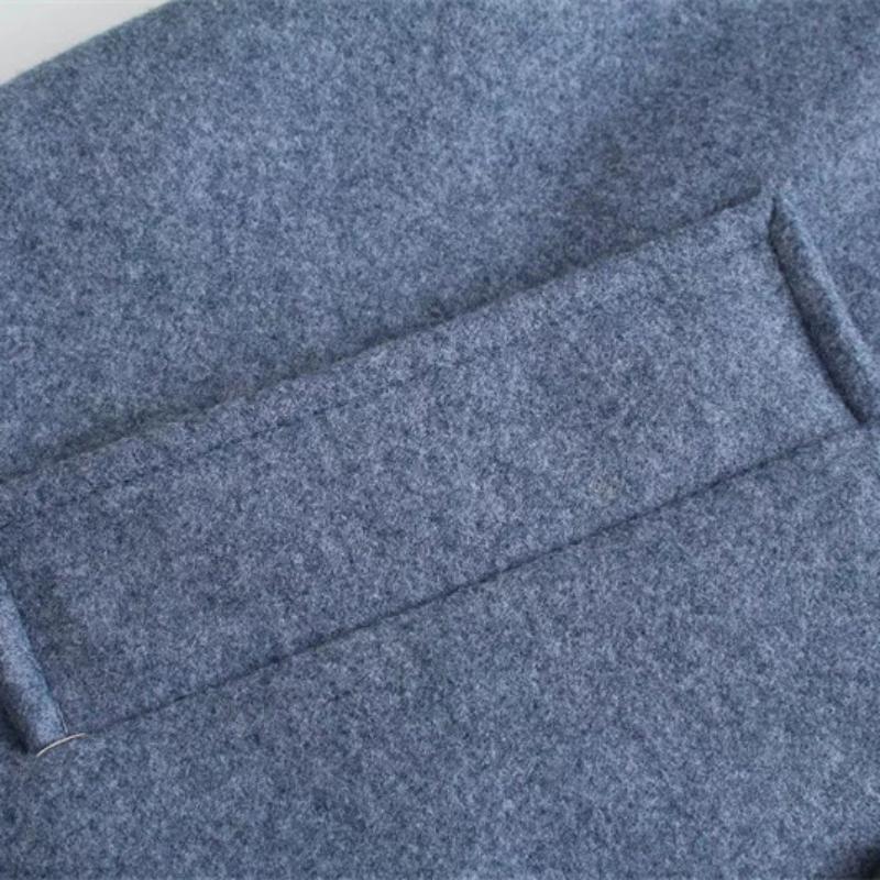 Revers Frauen Gerade Mantel Casual Zweireiher Büro Damen Langen Mantel Herbst Winter Feste Weibliche Streetwear Mäntel