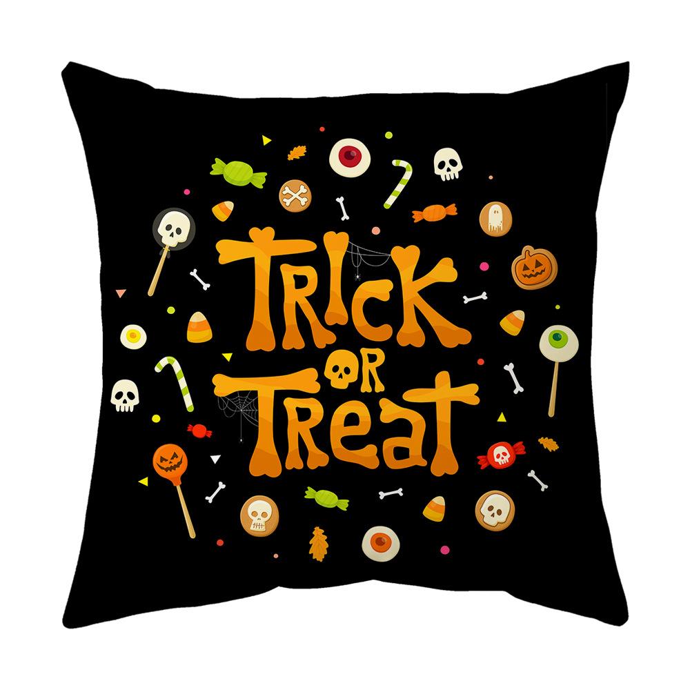 Halloween Pillow, Sofa Pillow Case, Printed Holiday Decoration Scene, Party Ghost Festival Decoration