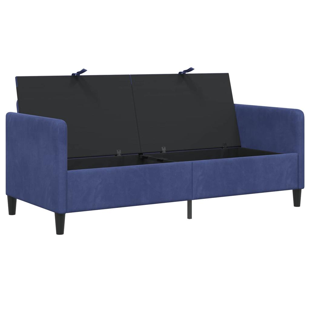 Storage Sofa in Police Blue 172 x 78 x 87 cm Polyester