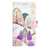 Coloured Drawing Wallet Case for iPhone 16E SE3 SE 8 7 6 6S Plus 16 Pro Max Shockproof Stand Card Holder Strap Flip Phone Cover