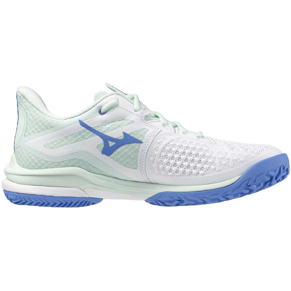 Tennis Shoes Wave Exceed TOUR 6 OC Artificial Grass Court Club Activities Lightweight Soft Tennis Hard Tennis White X Mint X Blue Cm E [Mizuno]