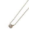 agete K10 0.03ct 1P Diamond Necklace Yellow GoldUsed