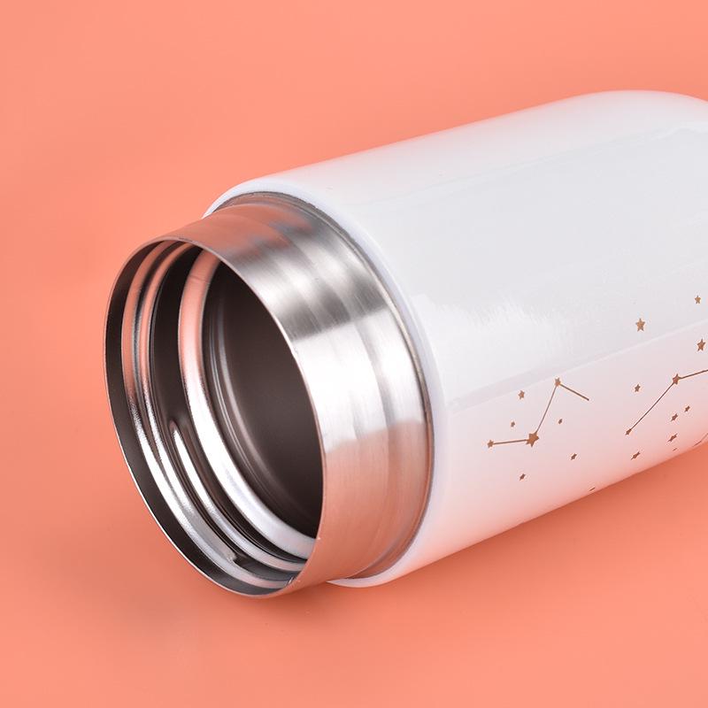 Tazza termica portatile e carina a forma di uovo, cielo stellato, doppio strato in acciaio inox 304, isolamento sottovuoto - Per coppie