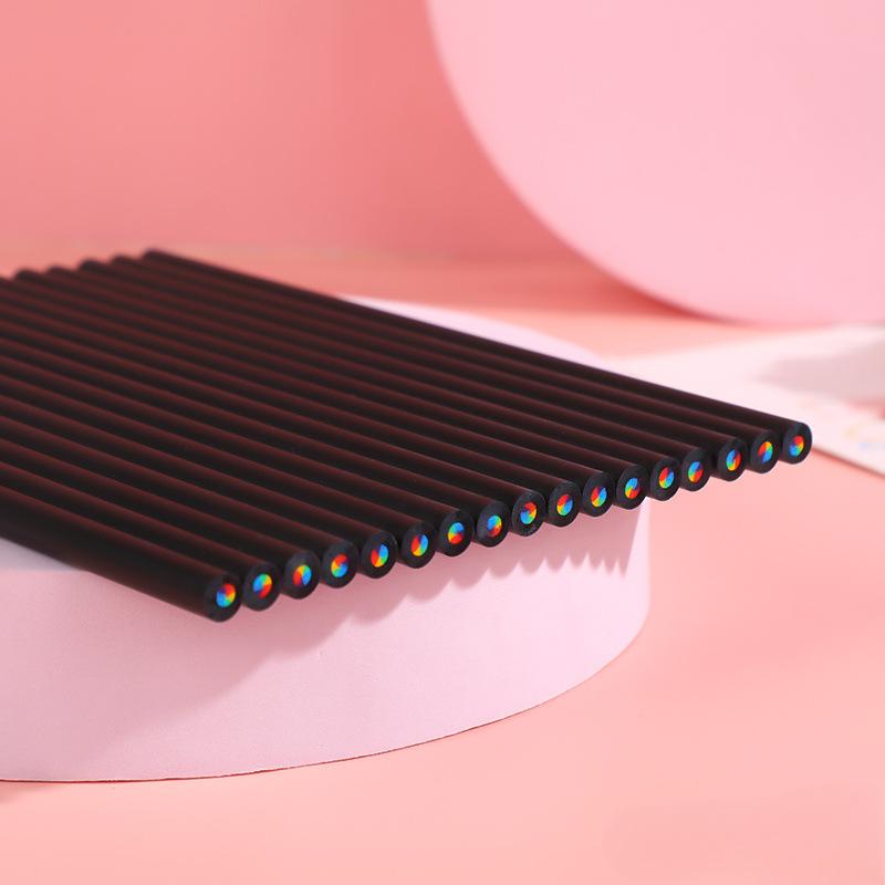 1/2/4 stk 7 farger konsentrisk gradient fargerike blyanter fargestift fargeblyant kreativ kawaii skrivesaker kunst maling tegne penn