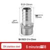 304 Stainless Steel Hex Male Thread Pagoda Fitting for Water/Air Hose