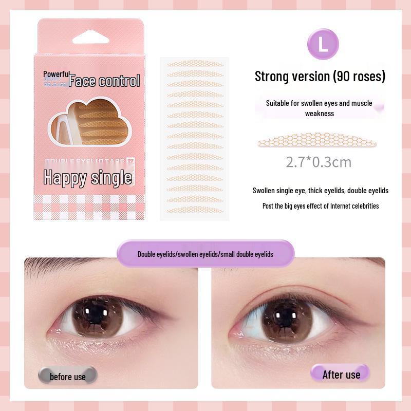 GECOMO Invisible Seamless Eyelid Tape - Natural Thin Big Eye Beauty Makeup Tool for Double and Swollen Eyelids.