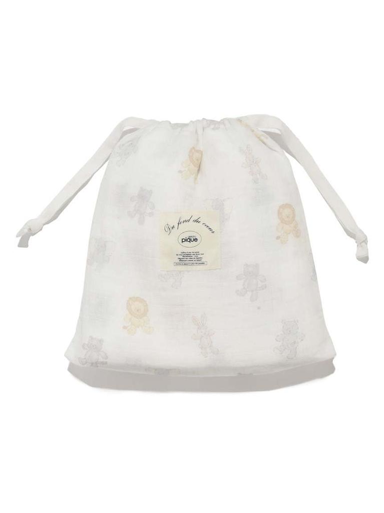 Plush Pattern Swaddle PBGG209365 Unisex Baby OWHT Free Size [Gelato Pique]