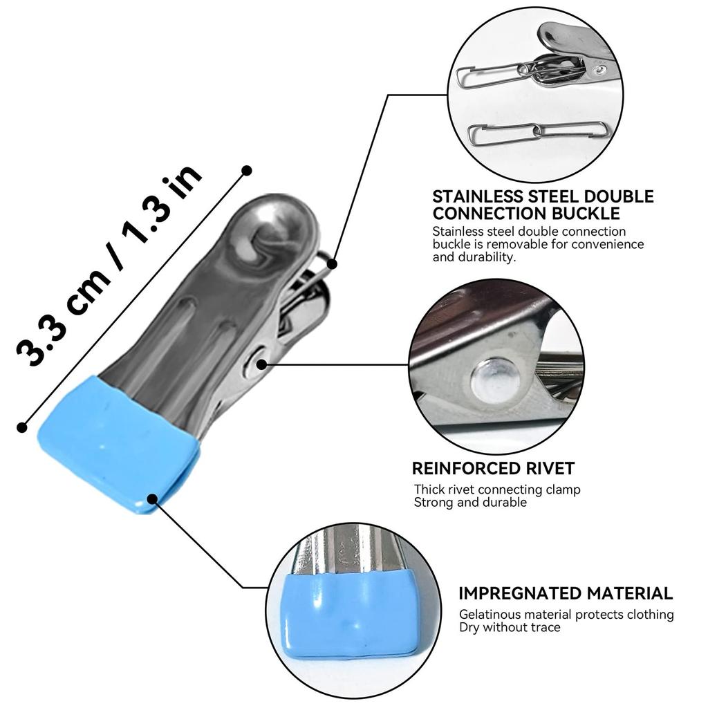 Suszarka do ubrań, wieszak na pranie ze stali nierdzewnej, wytrzymały okrągły obrotowy wiatroszczelny wieszak na bieliznę, ręczniki, biustonosze, skarpetki, bielizna