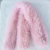 New Faux Fur Women Scarf Long Fluffy Shawl Wrap Solid Color Winter Warm Neck Cover