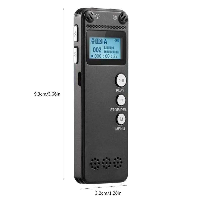 Voice Recorder Professional Recording Pen 32GB Storage Capacity Rechargeable Recording Device for Lecture and Meeting