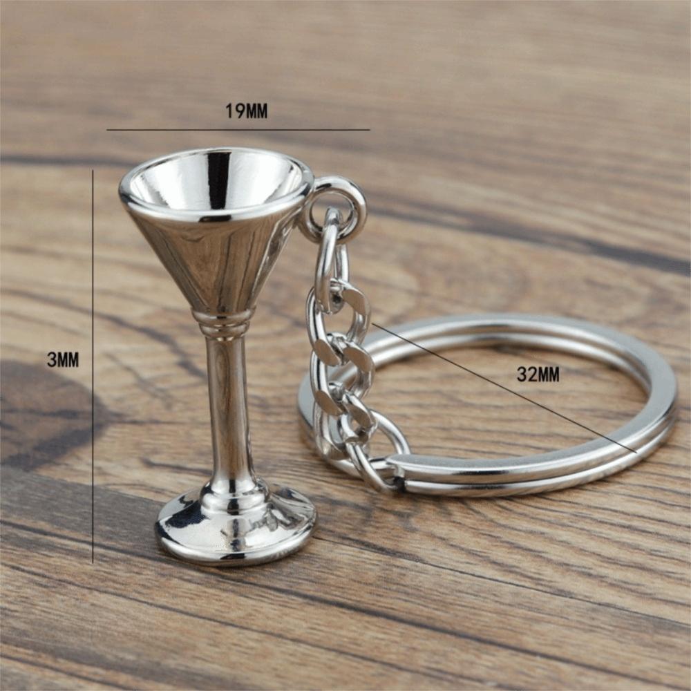 Kreativer 3D Kaffee Schlüsselanhänger Metall Mini Größe Moka Kanne Schlüsselanhänger Barista Schlüsselanhänger Kaffee Liebhaber