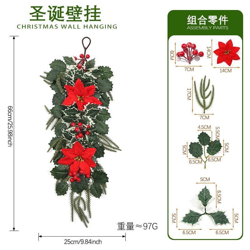 Artificial Wall Hanging for Christmas Holiday Home Decoration