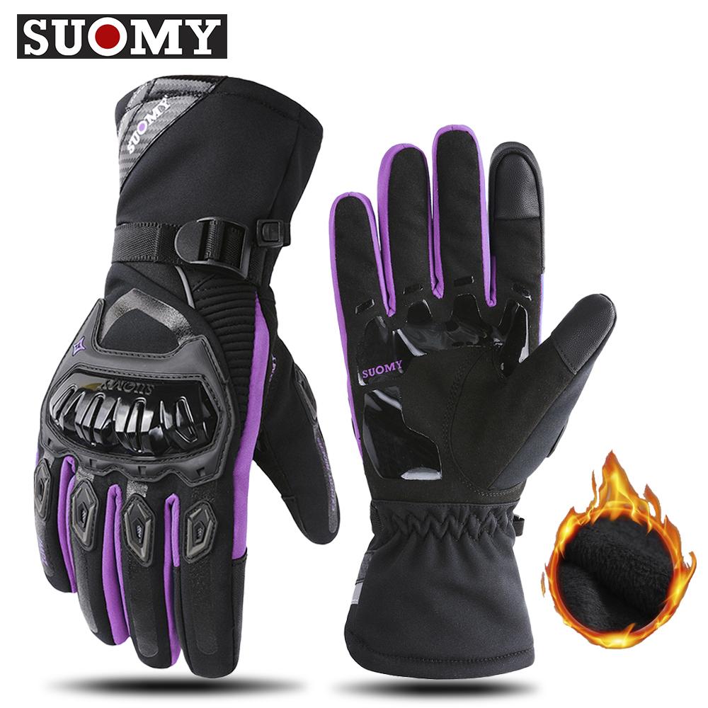 SUOMY Motorrad Winddichter Handschuh Motorrad 100% Wasserdicht Winter Warm Guantes Moto Luvas Motorrad Schutz Motocross Handschuh