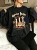 Retro Duck Feeling Cool Live Free Printed Pullovers Women Fleece Sportswear Autumn Crewneck Sweatshirt Y2K Loose Clothes