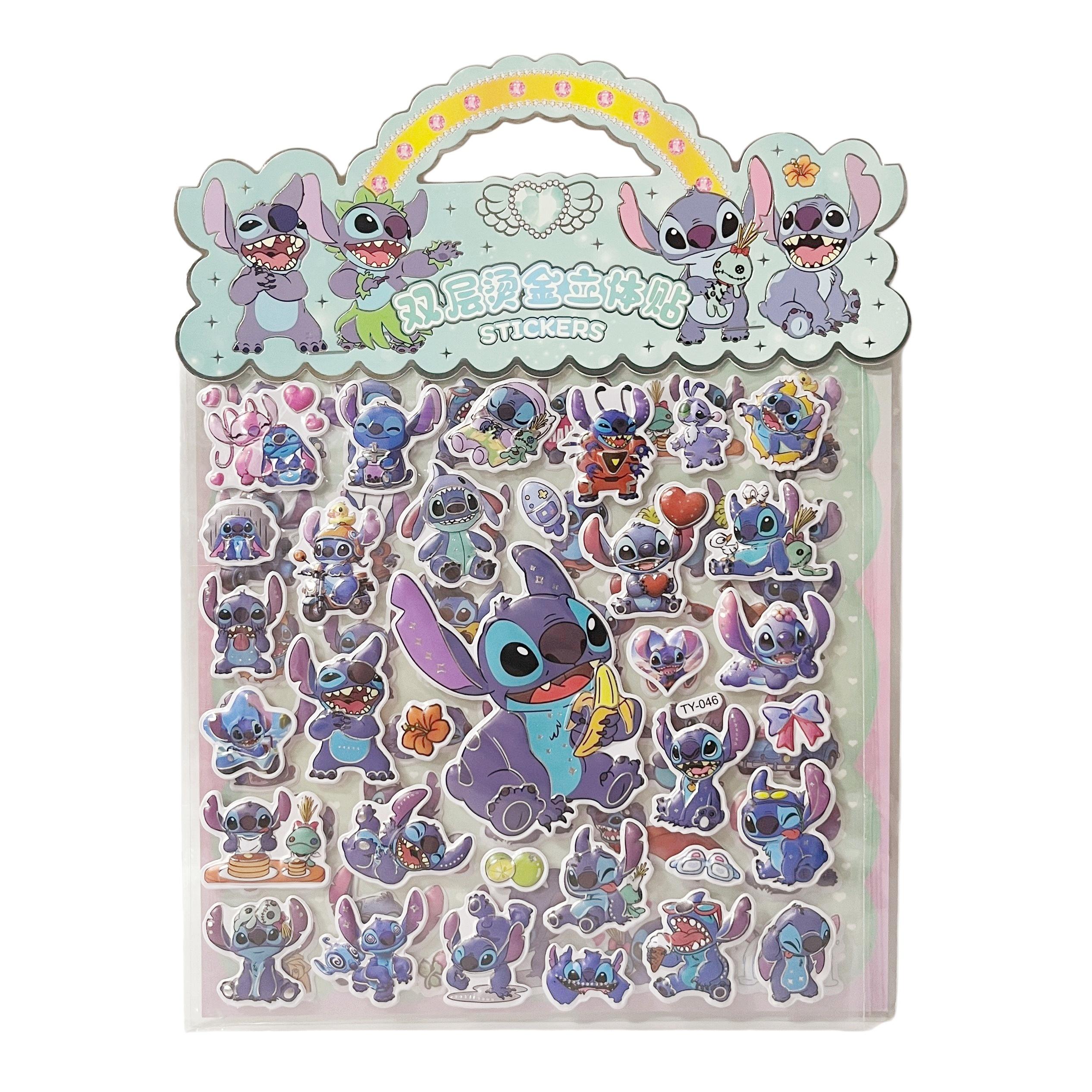 

Cartoon Double-Layer Hot Stamping Bubble Sticker 3D Three-Dimensional Cartoon Sticker Portable Handheld Decorative Small Sticker (As shown-8054)-
