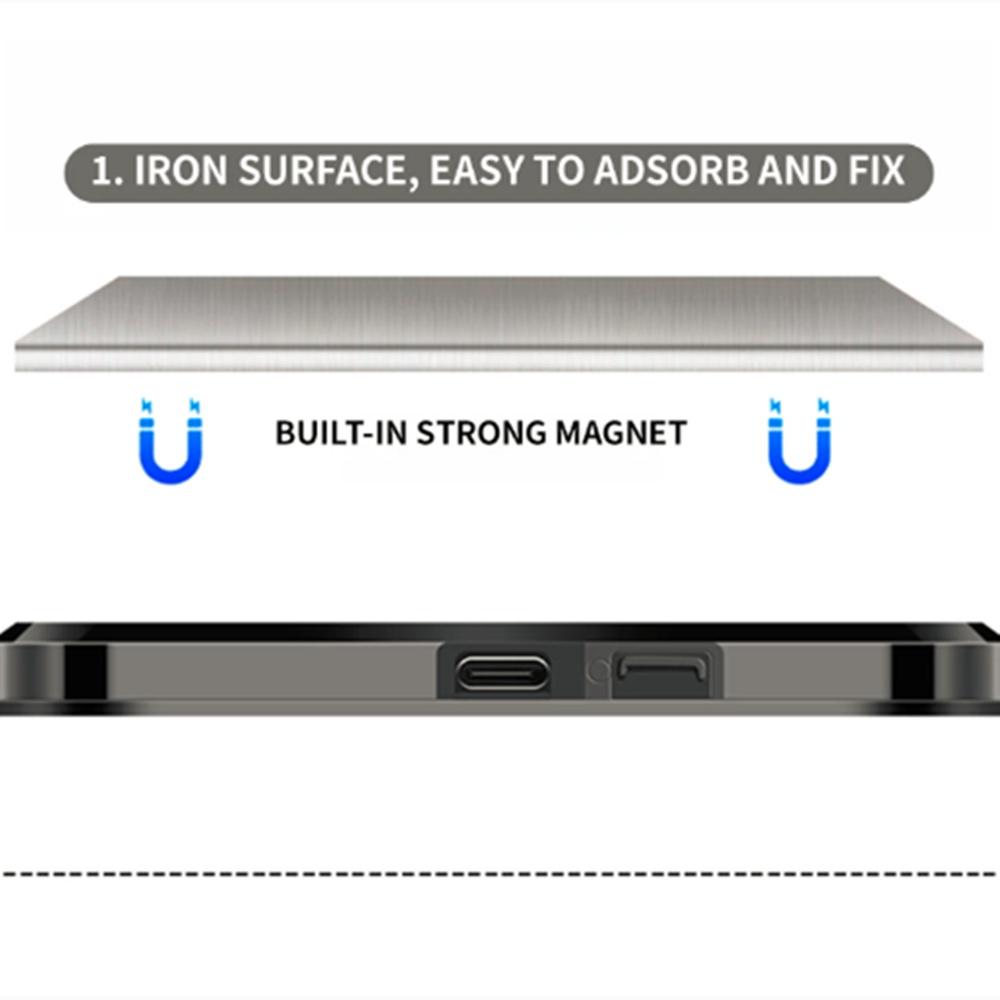 2Pcs Magnetic LED Door Lights Car Courtesy Welcome Atmosphere Lamp USB Charging