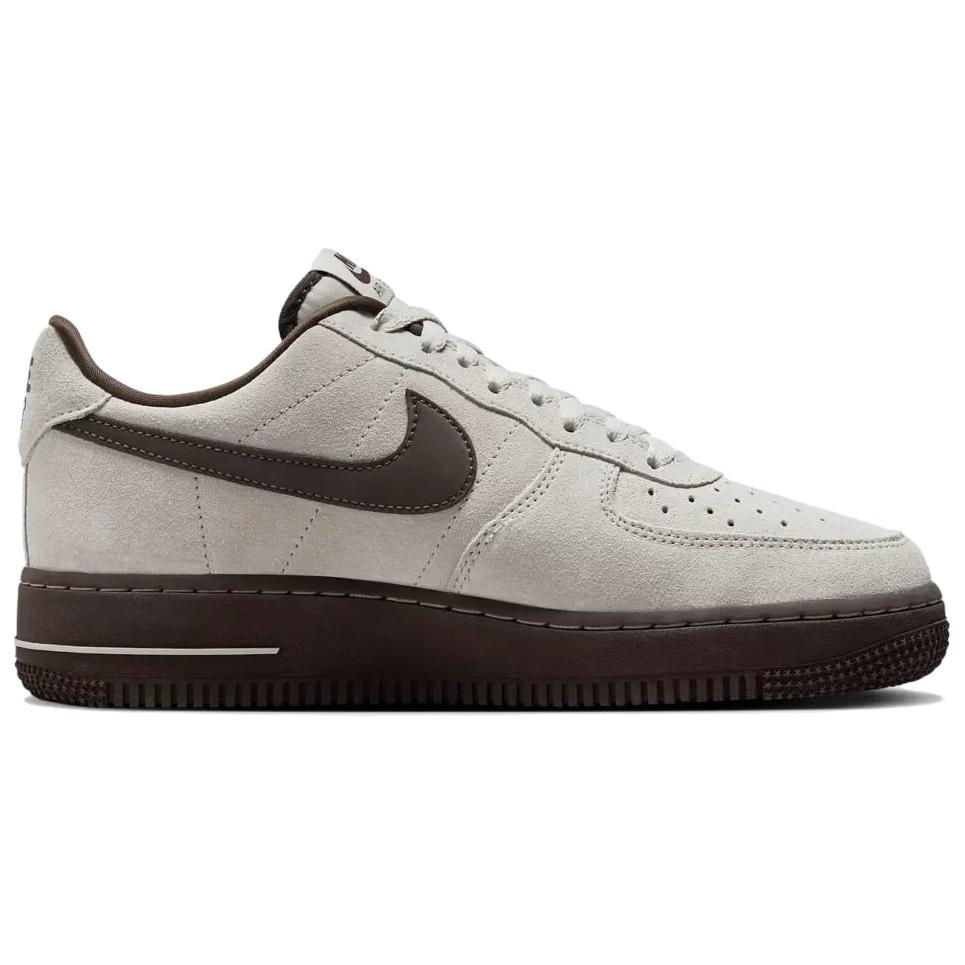 Nike Air Force 1 07 Low "Light Orewood Brown/Baroque Brown" Bequeme Vielseitige Rutschfeste Langlebige Low-Top Sneaker Damen Sneaker Grau HQ3485-104