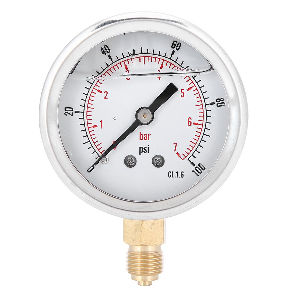 TSPGG6047bar 1 4BSP Y60 Radial Oil Filled Pressure Gauge Instrument for Pressure Measurement