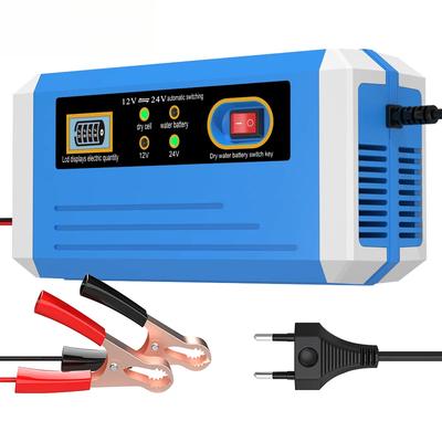 Battery Charger 10-Amp 12V & 24V Fully Automatic Smart Car Battery Charger with Battery Maintainer, Trickle Charger, and Battery D