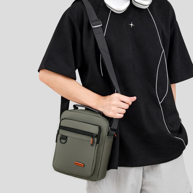Herren Umhängetasche Business Freizeit Große Kapazität Tragbare Handtasche Mehrschichtig Wasserdicht Sommer Herren Umhängetaschen