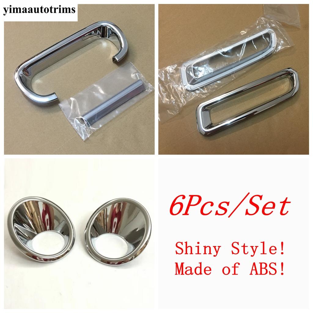 Front Rear Fog Light Frame / Tail Brake Lamp Decoration Cover Trim For Suzuki Vitara Escudo 2015 - 2018 ABS Chrome Accessories