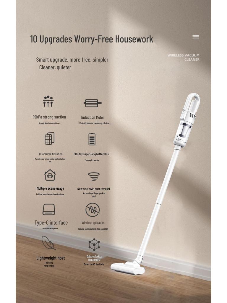 Kabelloser Handstaubsauger mit Doppelnutzung: Starke Saugkraft für Auto & Zuhause