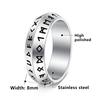 European and American Jewelry New Viking Ring Rune Ring Symbolizes Destiny, Future and Infinite Power