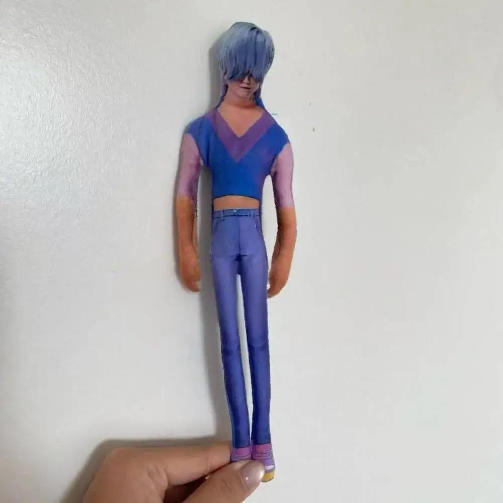 K-Pop Demon Hunters 22cm Demon Hunters Stuffed Dolls Abstract Joint Flexible Room Deco Halloween Saja Boy Plush Toys Gift Funny