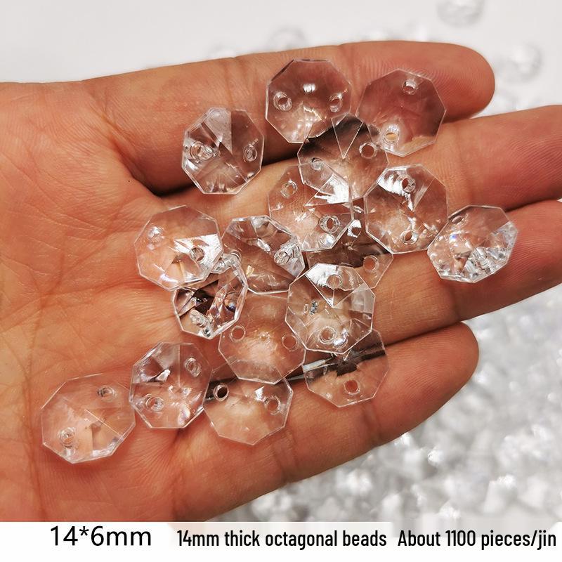 DIY Acrylic Beaded Jewelry Accessories: Transparent Cone Pendant for Door, Window, or Bead Curtains