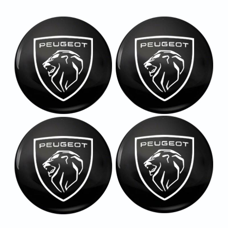 

2026 Hot Car Sticker Peugeot Car Wheel Hub Center Metal Decals Sticker Accessories For Peugeot 408 4008 308 3008 Rifter 5008 508