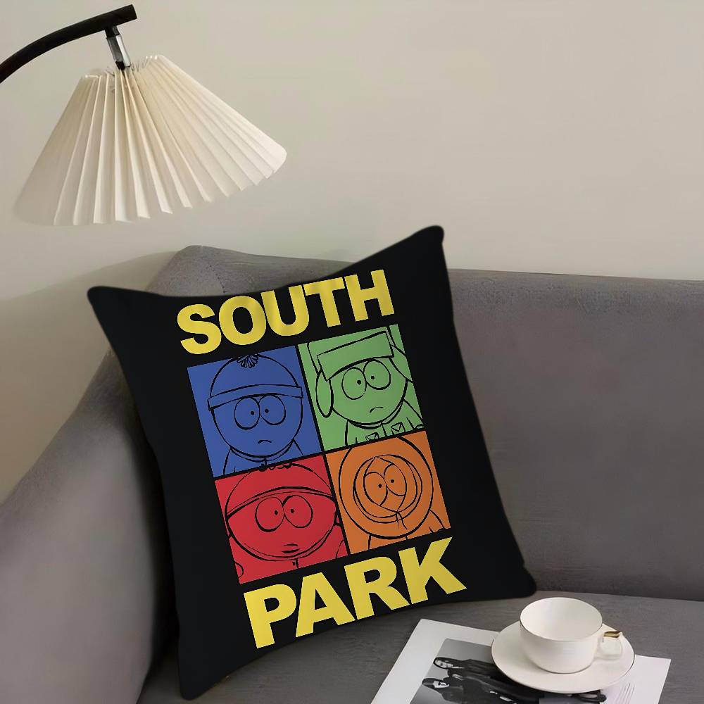 S-South P-Park Pillow Gifts Home Office Furnishings Bedroom Sofa Car Cushion Cover Case 45x45cm
