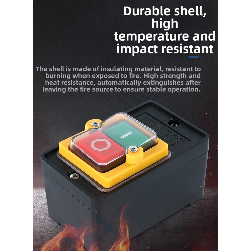 Copper Silver Contacts IP65 Rated Switch For Harsh Environments Easy Installation Push Button Switch Three-phase 380V Wiring